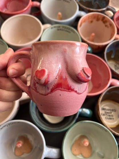 SECONDS - Special Edition Valentines Pink Boob Mug