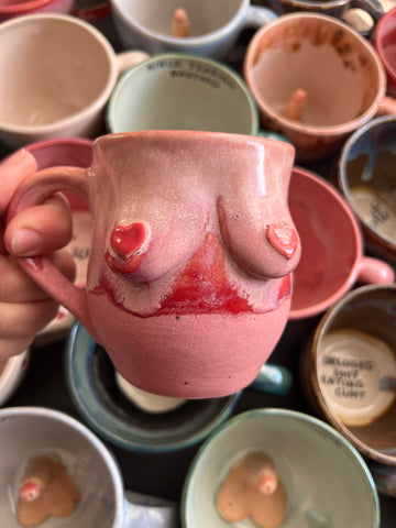 SECONDS - Special Edition Valentines Pink Boob Mug