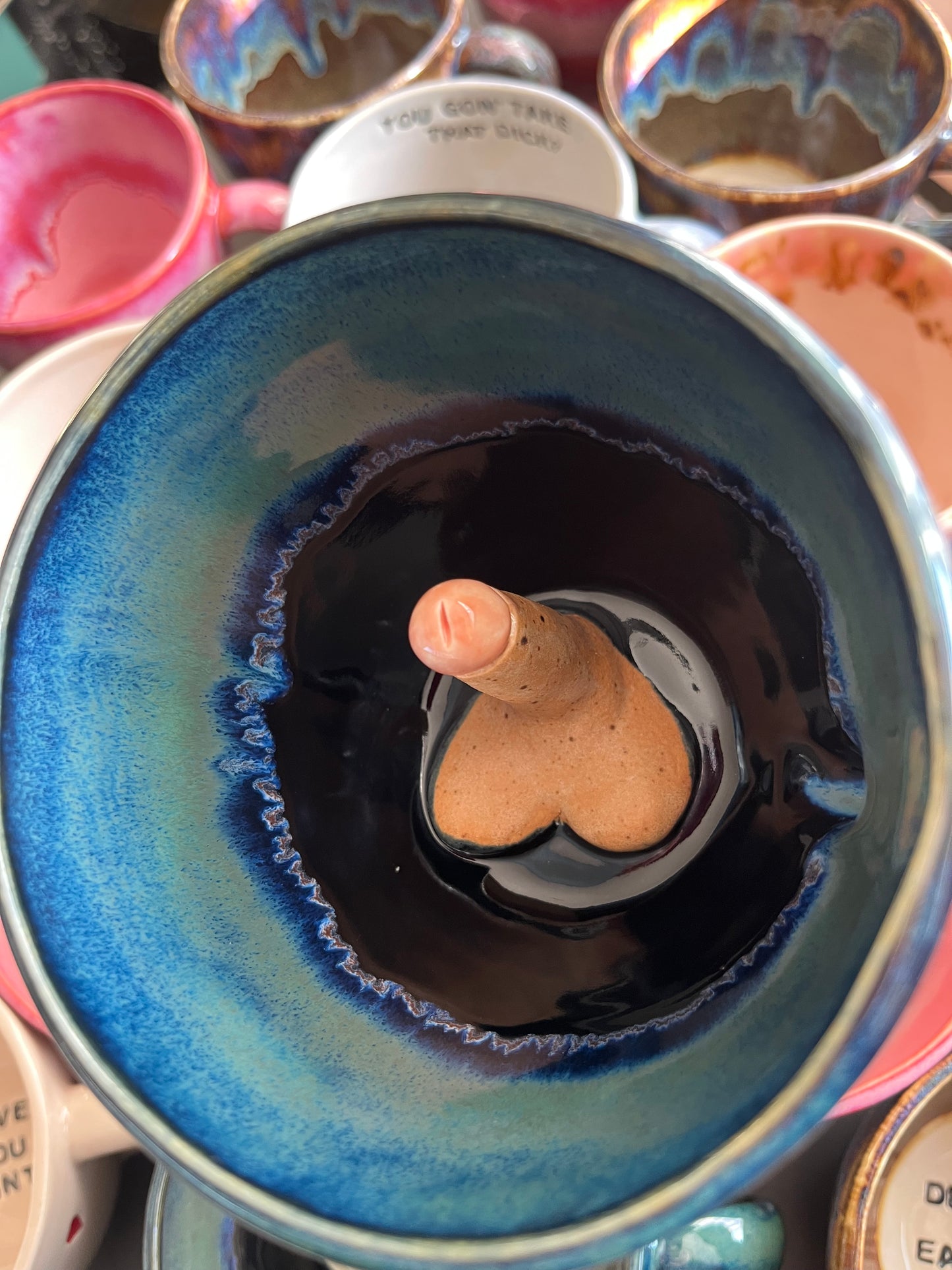 Handmade Galaxy Sausage Surprise Mug