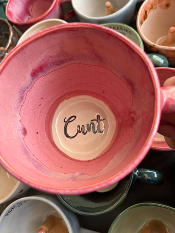 Handmade Sweary Jumbo Janice Mug  - CUNT