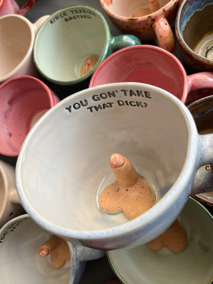 Handmade Sausage Surprise Mug  - YOU GON' TAKE THAT DICK?