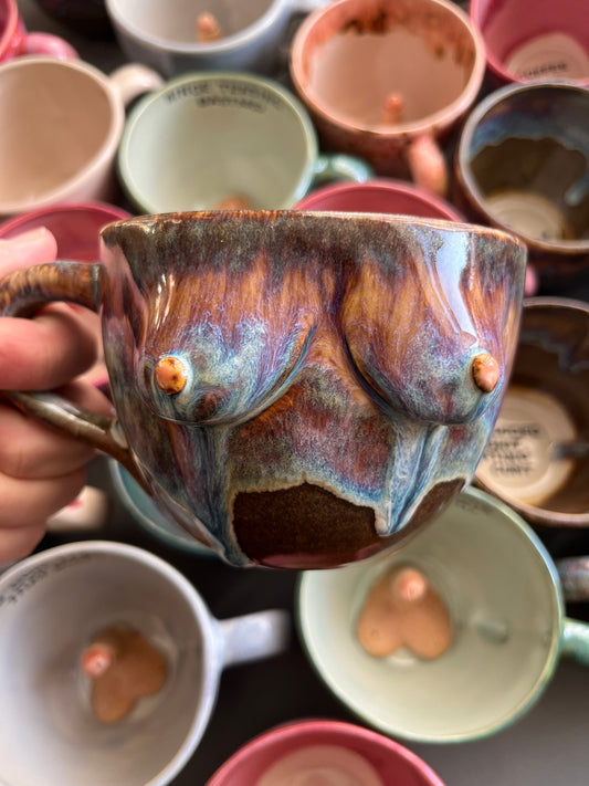 Handmade Lightning Jumbo Boob Mug