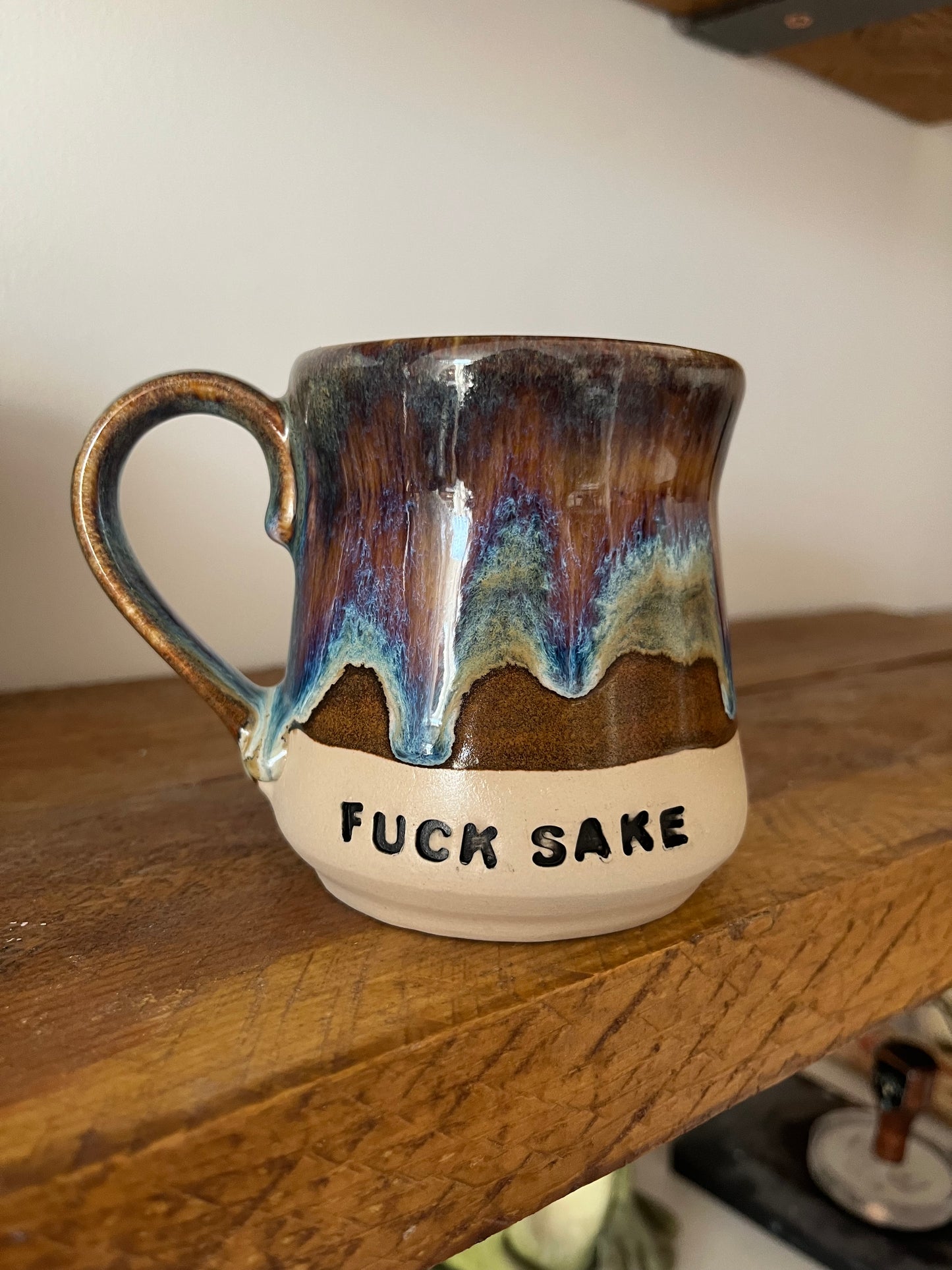 Handmade Sweary Miriam Mug  - FUCK SAKE