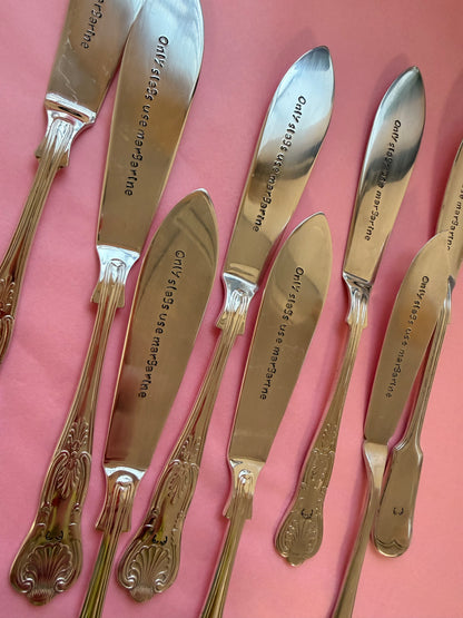 Hand Stamped Butter Knife