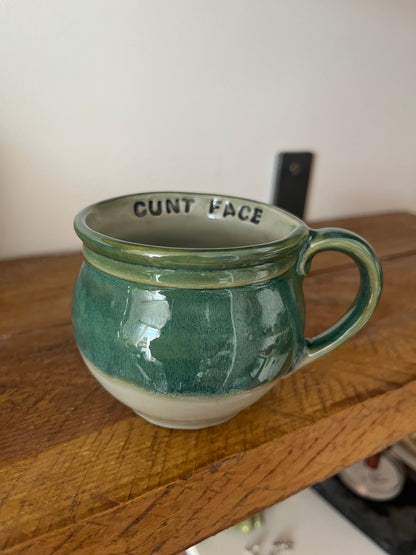 Handmade Sweary Betty Mug  - CUNT FACE