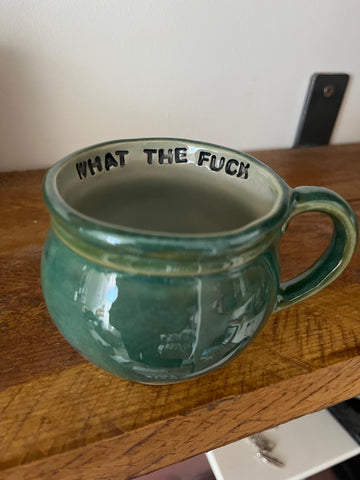 Handmade Sweary Betty Mug  - WHAT THE FUCK