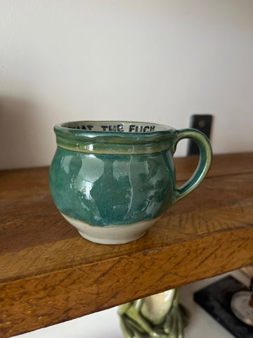 Handmade Sweary Betty Mug  - WHAT THE FUCK