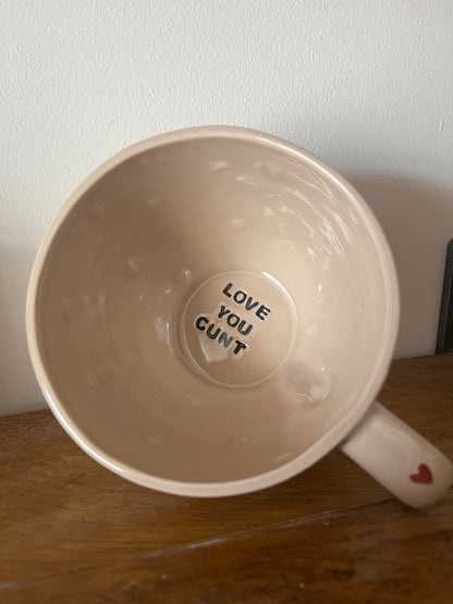 MADE TO ORDER Hearts Sweary Mug (8-9 weeks)