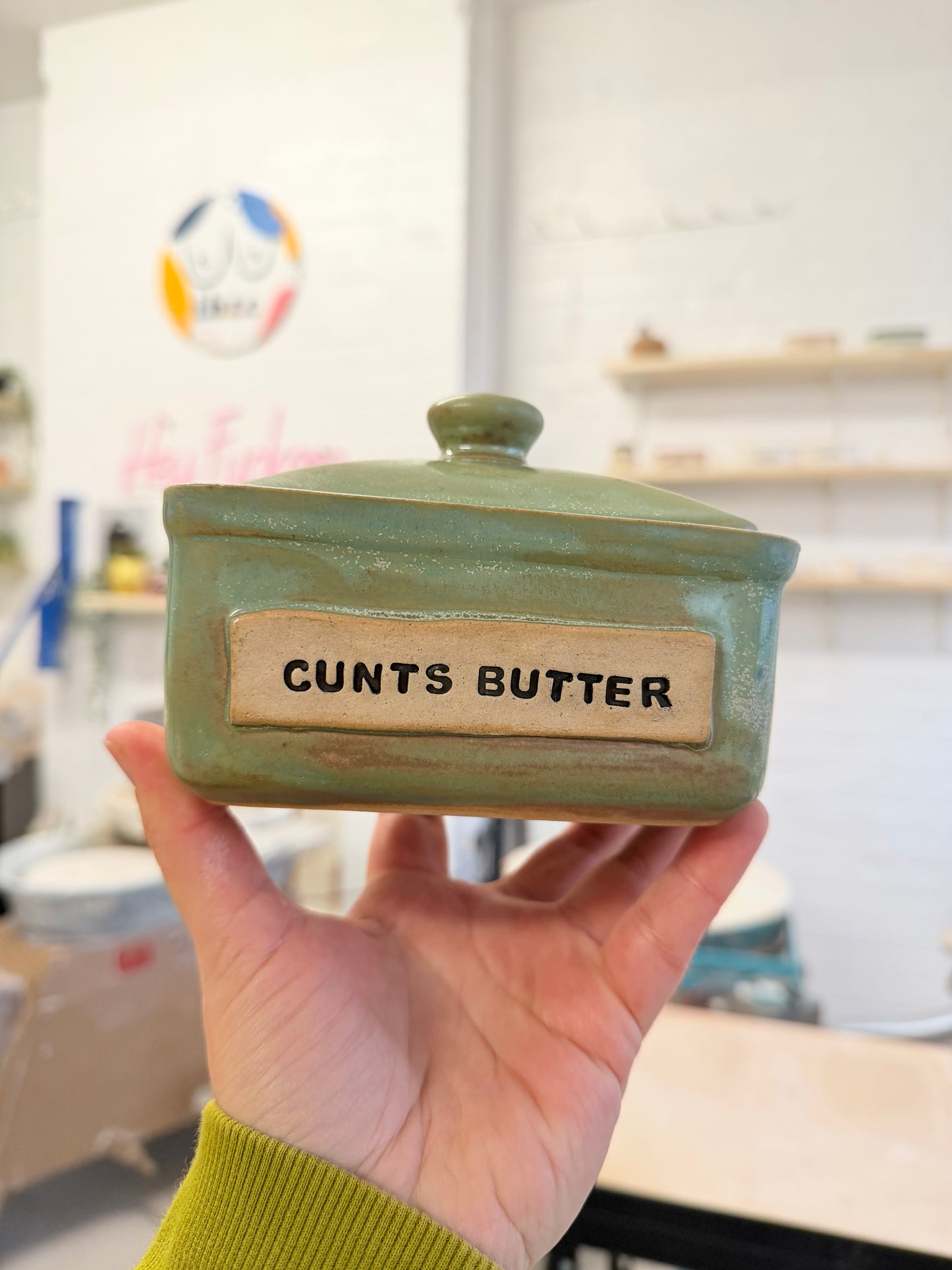 Studio Bitches Rustic Butter Dish - CUNTS BUTTER