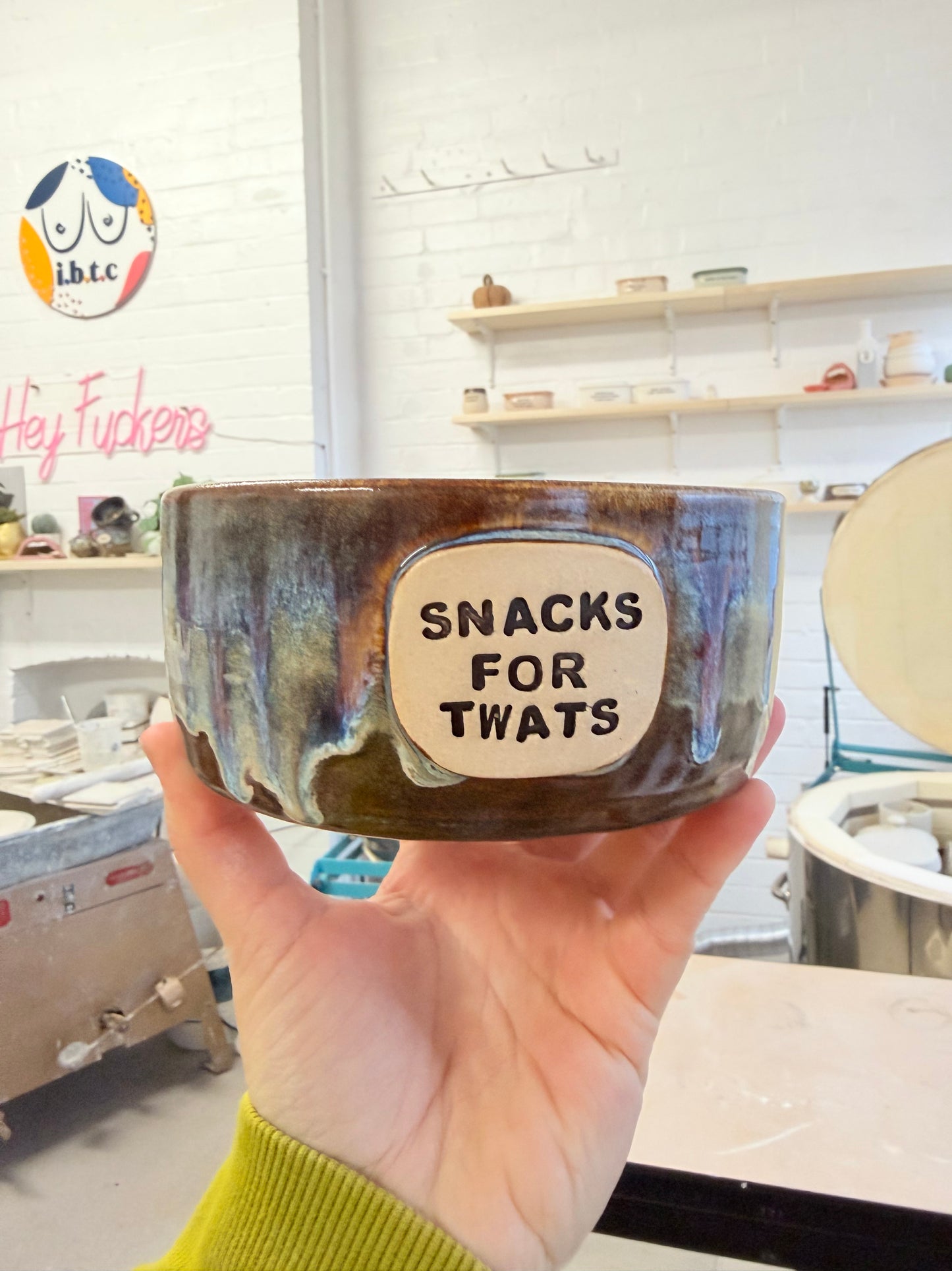 Handmade Snack Bowl - SNACKS FOR TWATS
