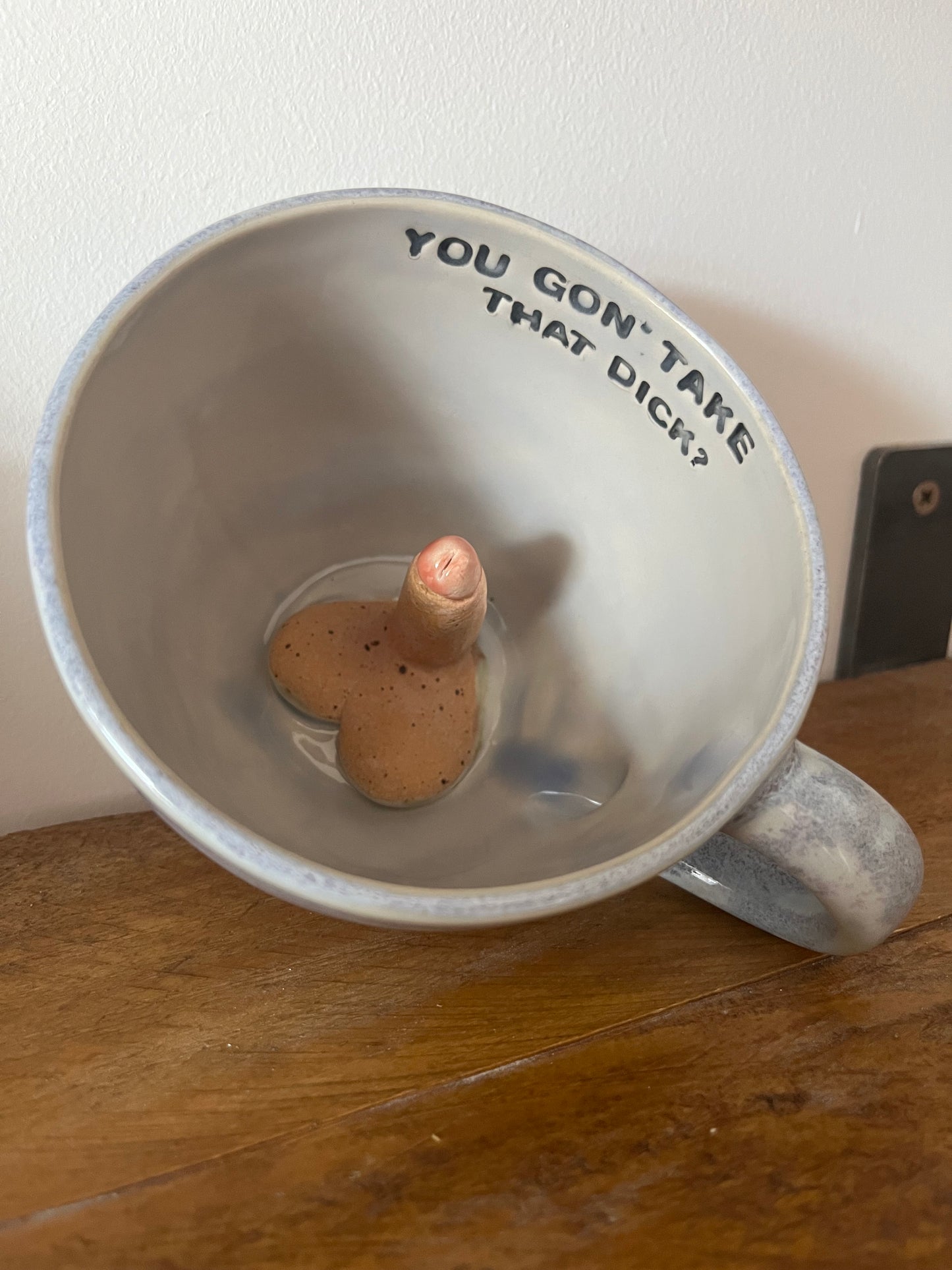 Handmade Sausage Surprise Mug  - YOU GON' TAKE THAT DICK?