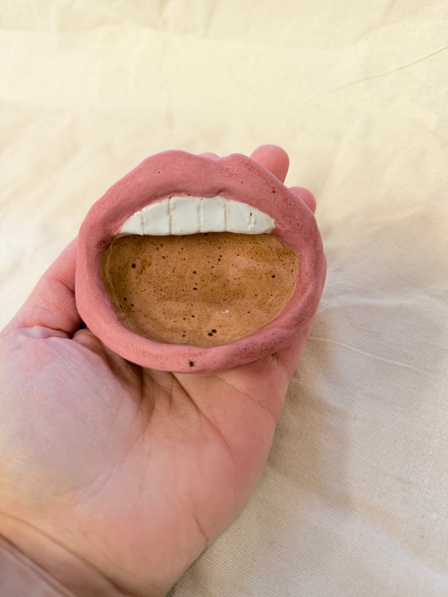 Hand Built Mouth Dish