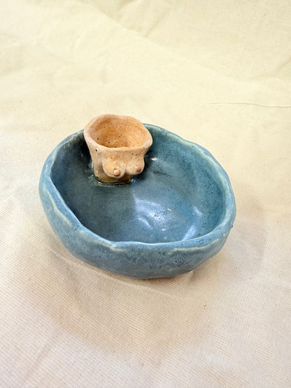 Studio Bitches Hand Built Boob Olive Dish