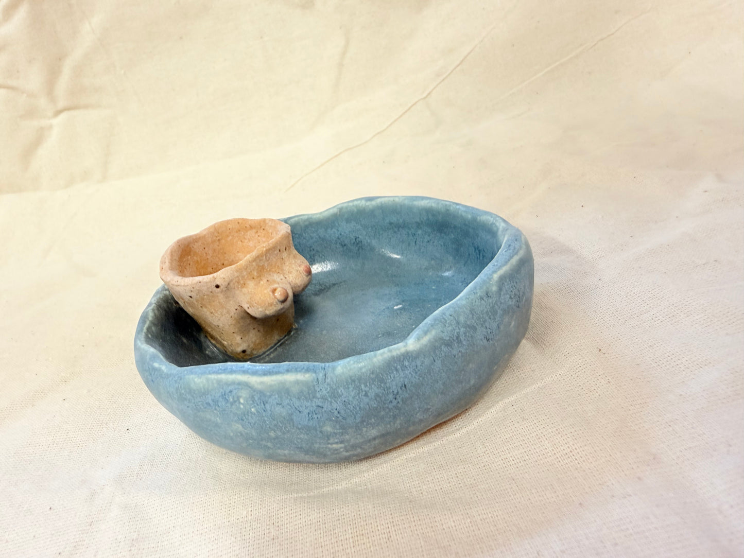 Studio Bitches Hand Built Boob Olive Dish