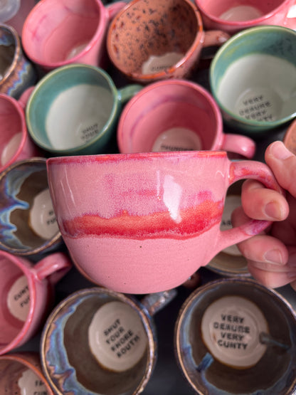 Handmade Sweary Jumbo Janice Mug  - SUGAR TITS
