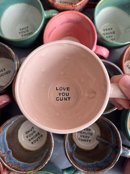 MADE TO ORDER Hearts Sweary Mug (8-9 weeks)