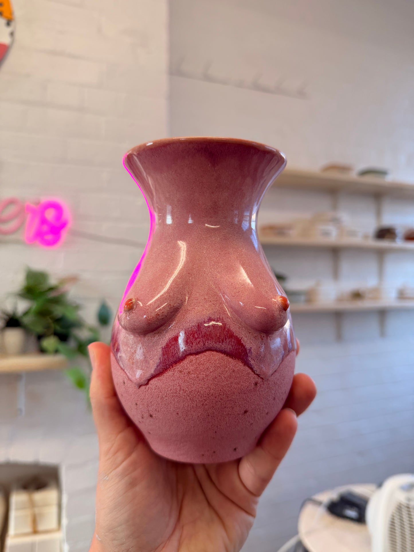 Handmade Curvy Boob Vase