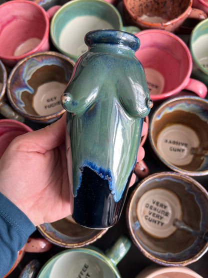 Small Handmade Galaxy Boob Vase