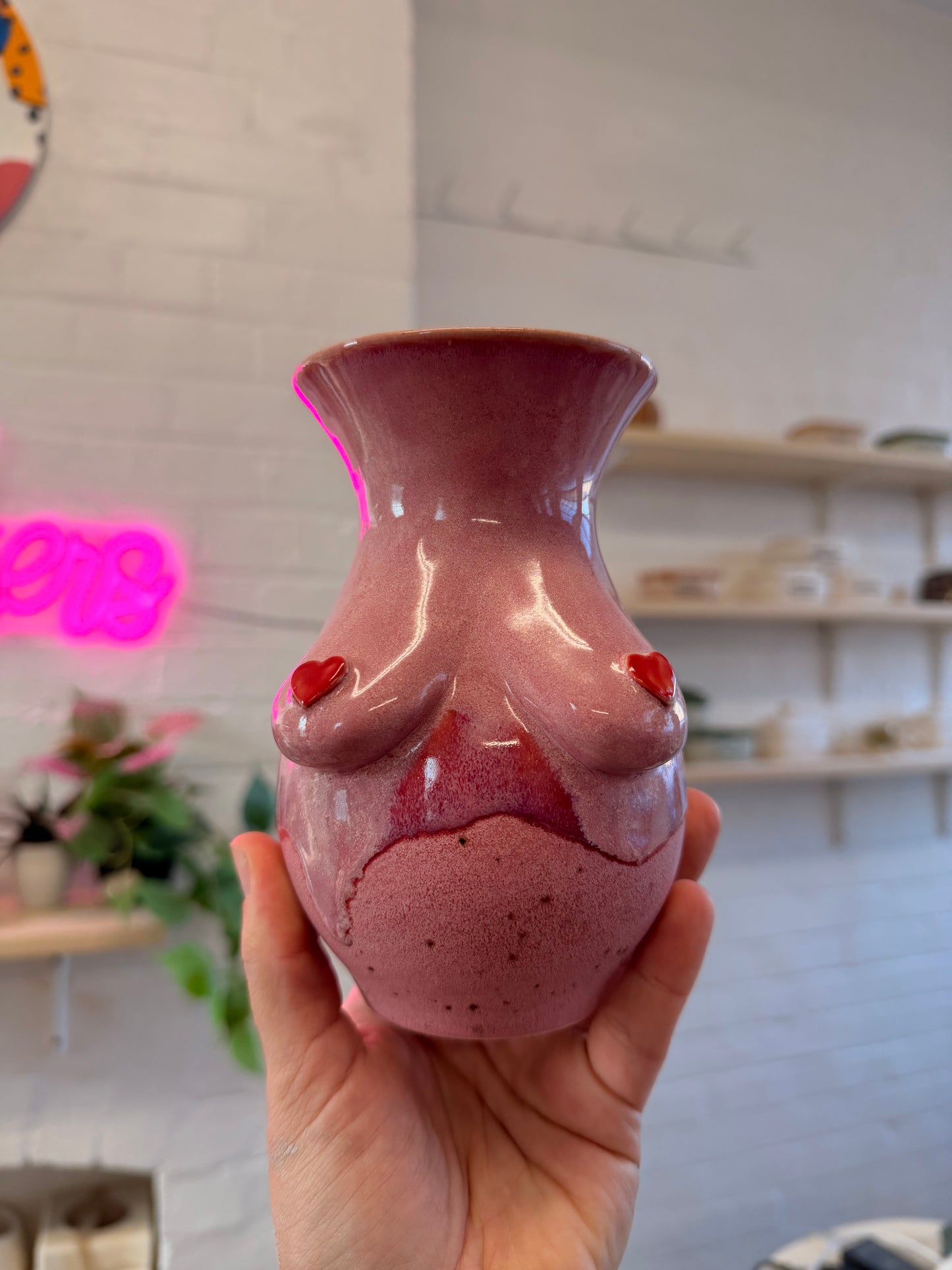 Handmade Curvy Boob Vase