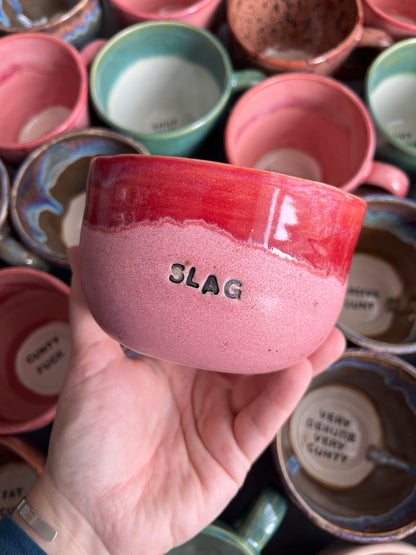 Wheelthrown Sweary Bowl - SLAG