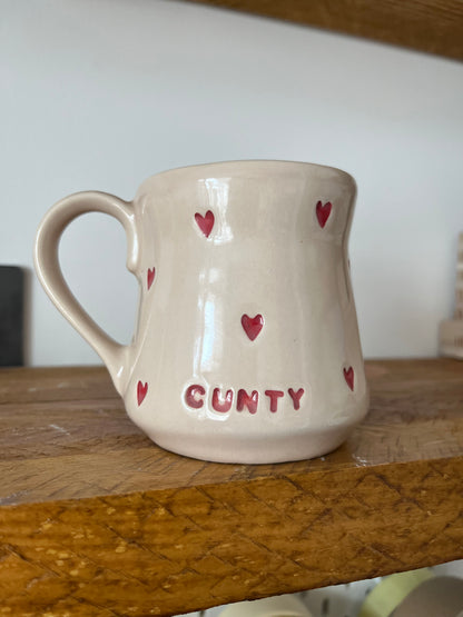 Handmade Sweary Miriam Mug  - CUNTY