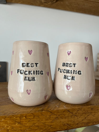 Sweary Love Pot - BEST FUCKING MUM