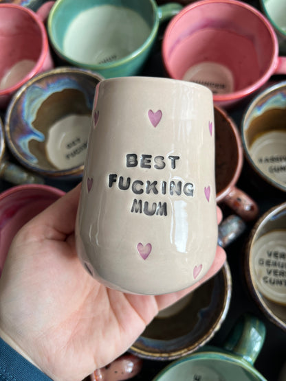 Sweary Love Pot - BEST FUCKING MUM