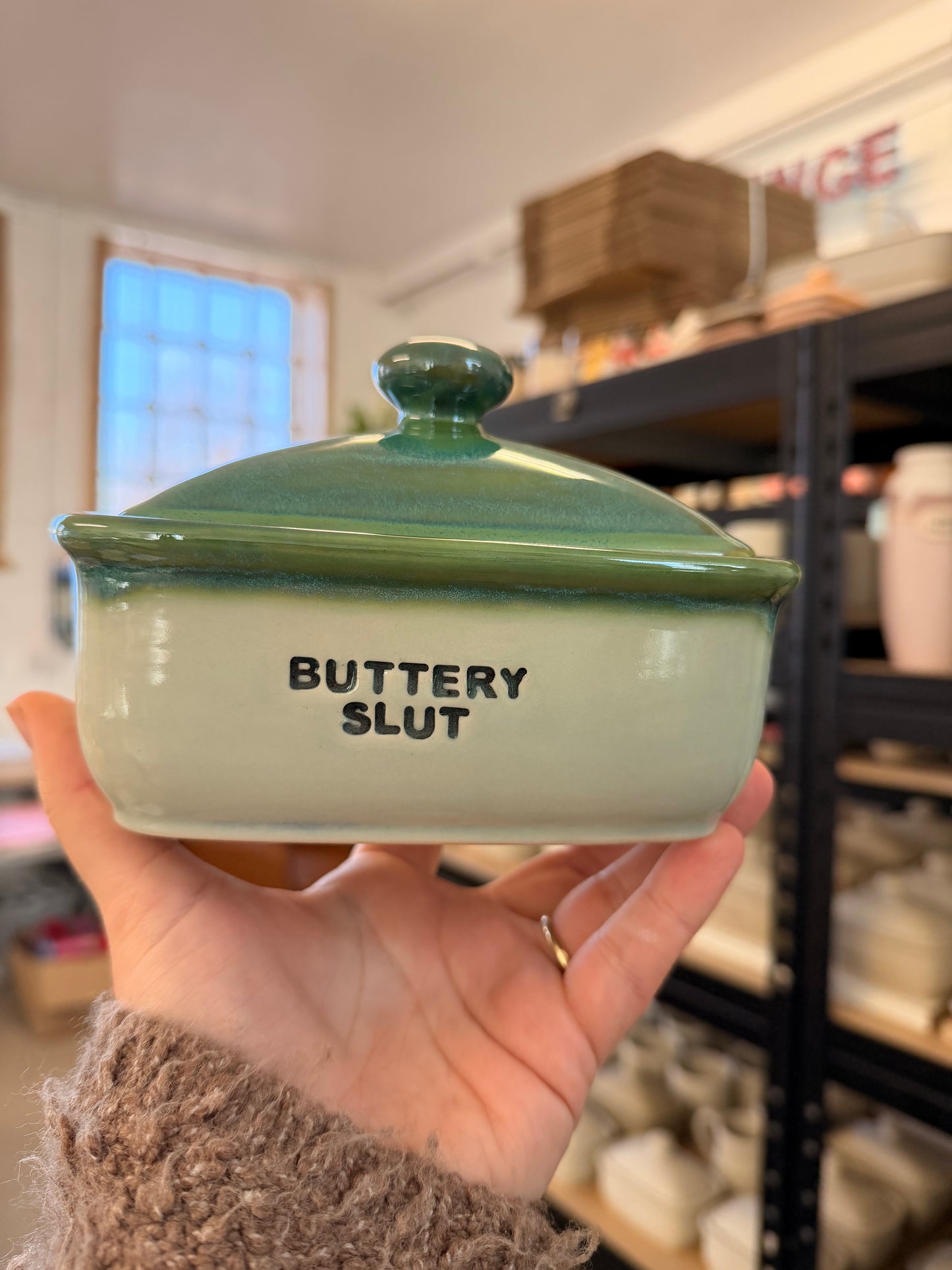 SECONDS Handmade Butter Dish