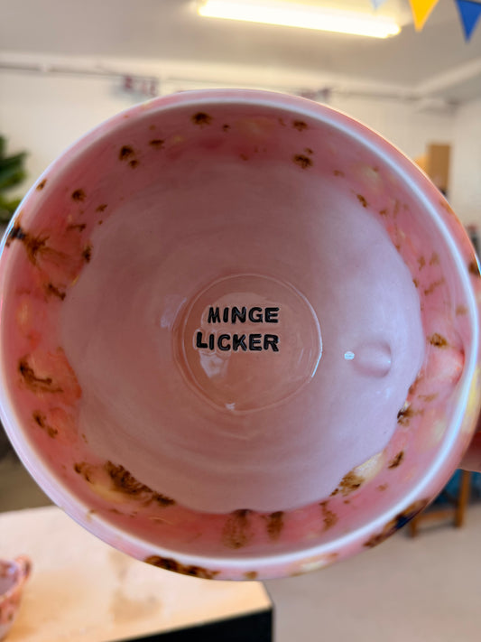 Handmade Sweary Jumbo Janice Mug  - MINGE LICKER
