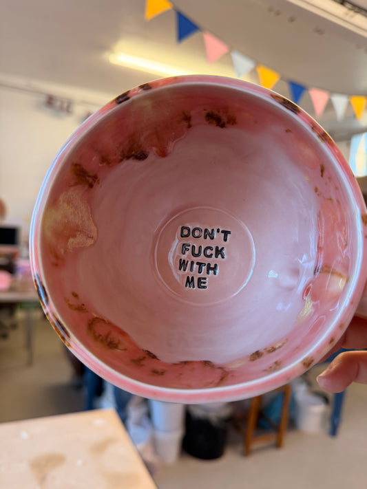 Handmade Sweary Jumbo Janice Mug  - DON'T FUCK WITH ME