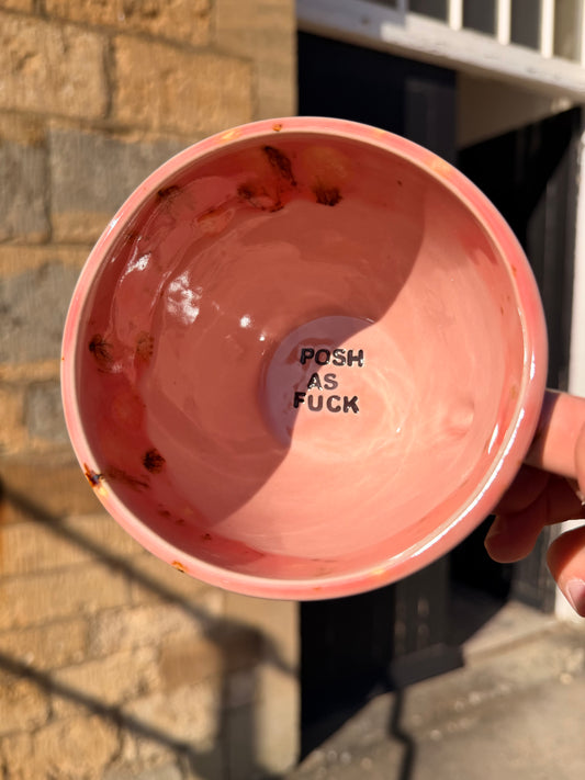 Handmade Sweary Jumbo Janice Mug  - POSH AS FUCK