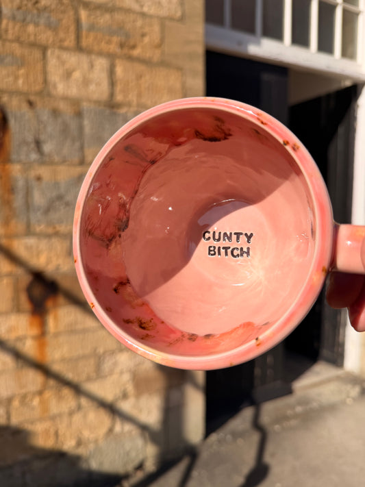 Handmade Sweary Jumbo Janice Mug  - CUNTY BITCH