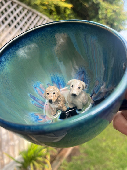 MADE TO ORDER Handmade Peekaboo Pet Mug (10-11 weeks)