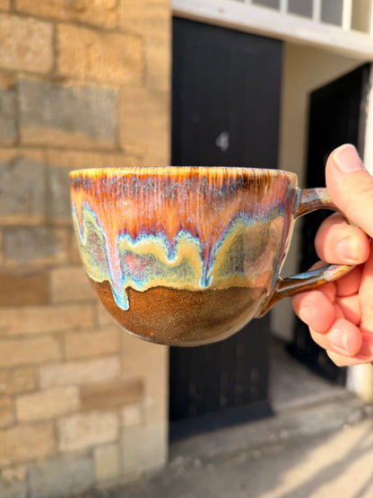 Handmade Sweary Jumbo Janice Mug  - EAT SHIT