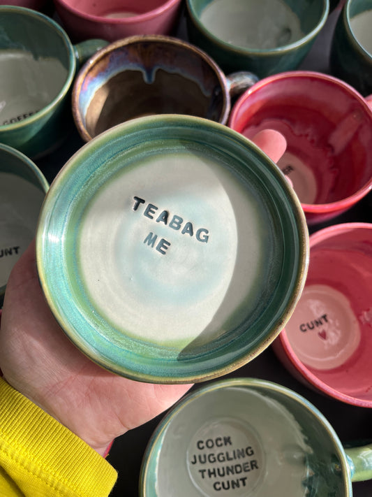 Wheel Thrown Dish - TEABAG ME