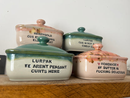 MADE TO ORDER Butter Dish  (8-9 weeks)