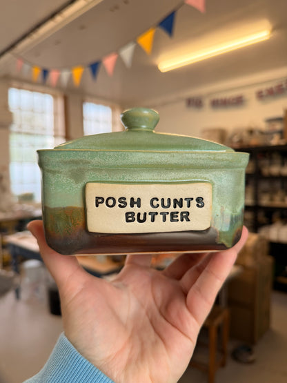 Studio Bitches Rustic Butter Dish - POSH CUNTS BUTTER