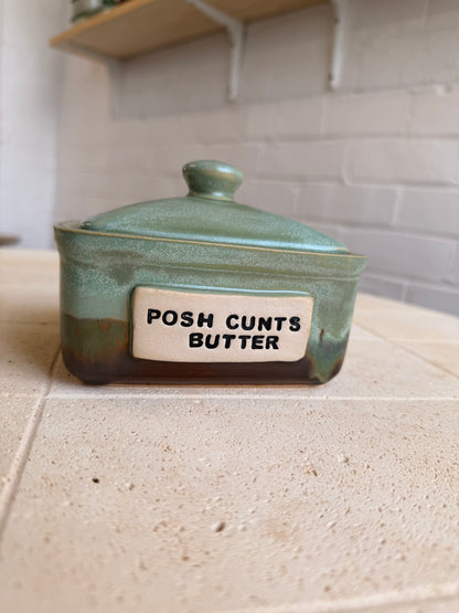 Studio Bitches Rustic Butter Dish - POSH CUNTS BUTTER