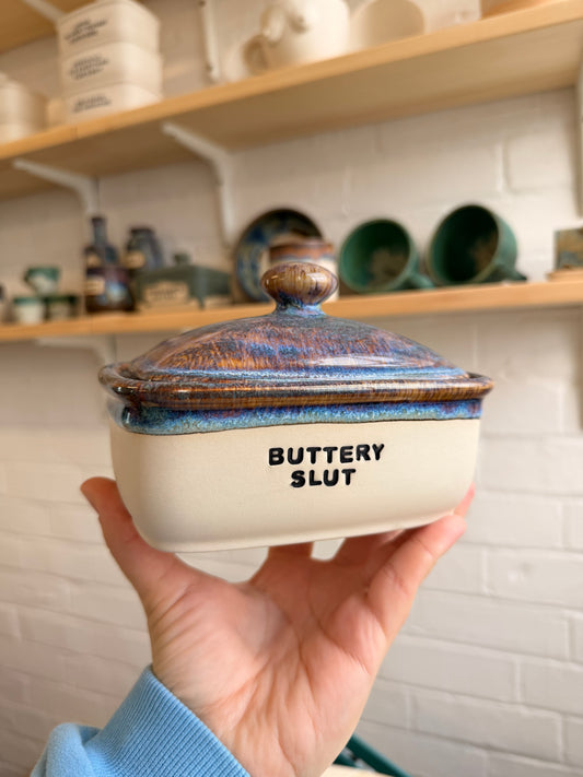 Handmade lightning Butter Dish - BUTTERY SLUT