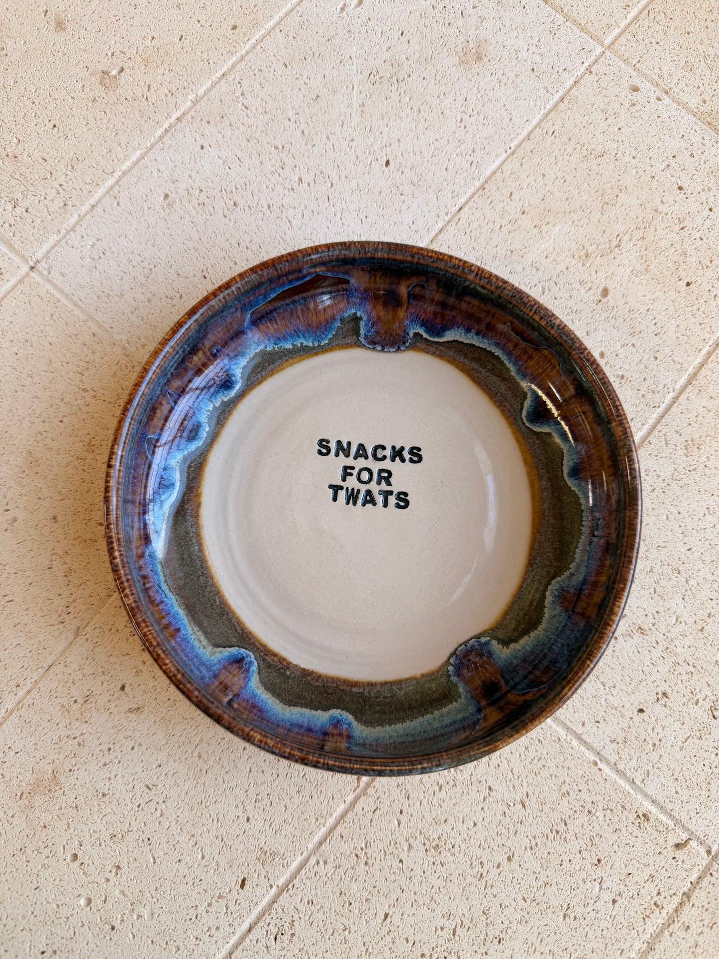 Handmade Snack Bowl - SNACKS FOR TWATS