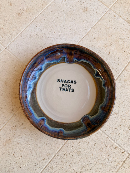 Handmade Snack Bowl - SNACKS FOR TWATS