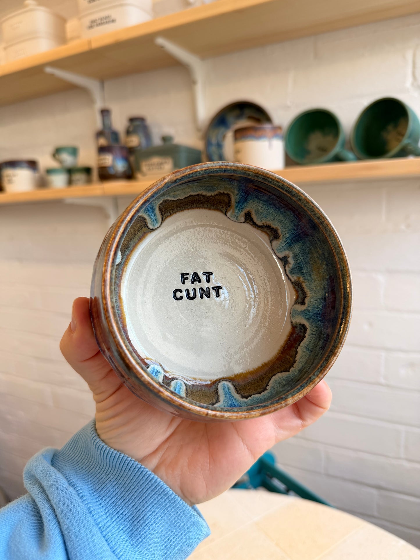 Handmade Snack Bowl - FAT CUNT
