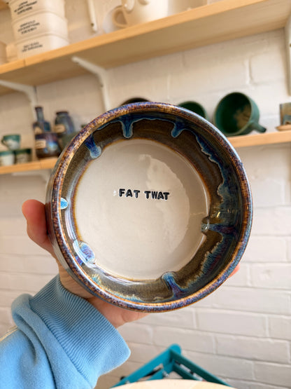 SECONDS Handmade Snack Bowl - FAT TWAT