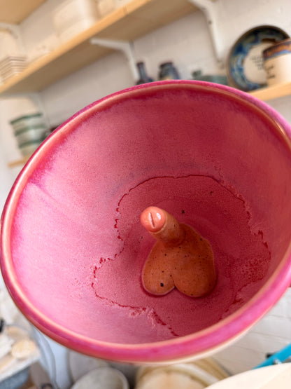 Handmade Pink Sausage Surprise Mug
