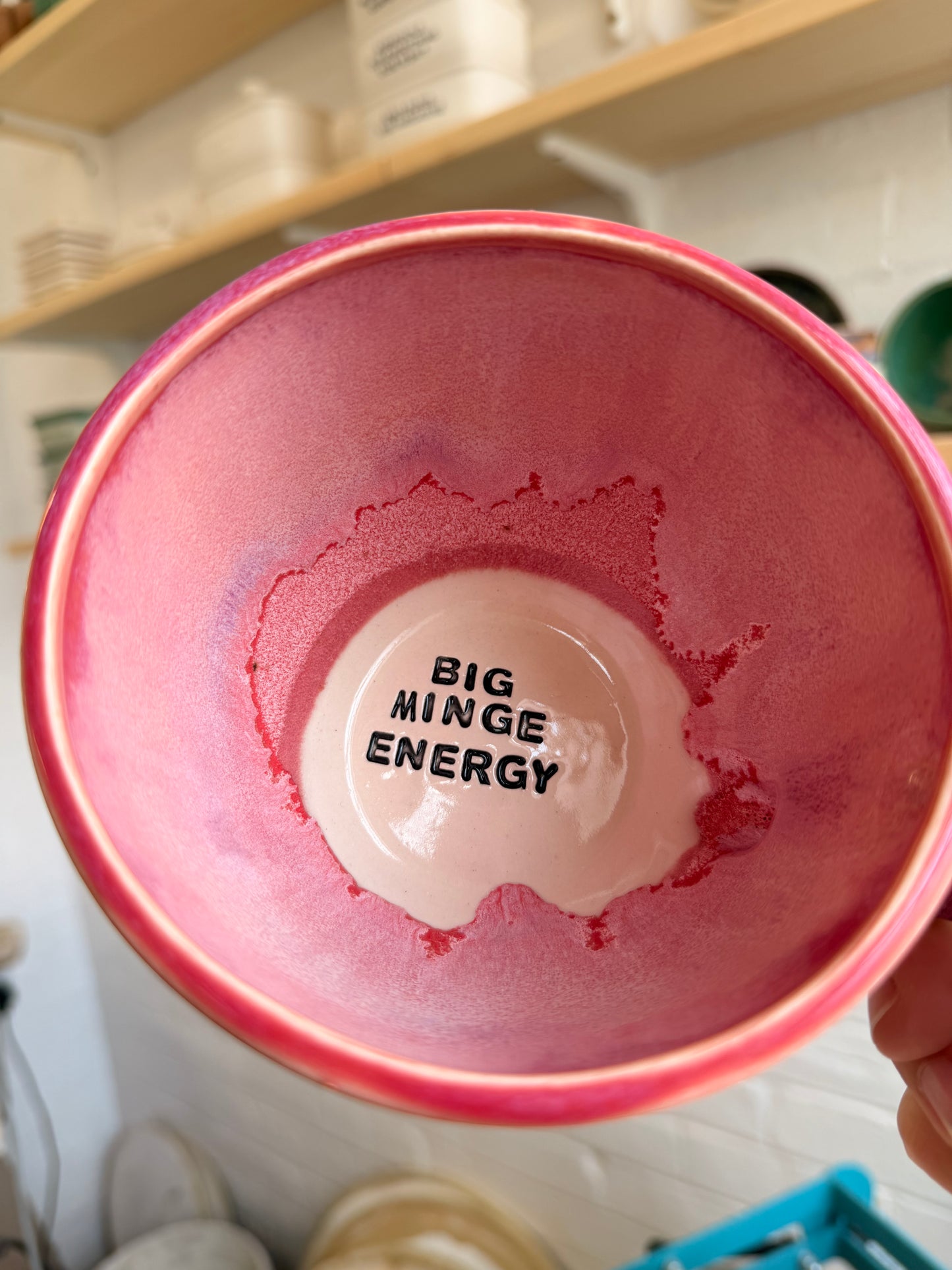 Handmade Sweary Jumbo Janice Mug  - BIG MINGE ENERGY