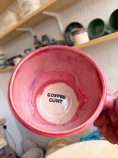 Handmade Sweary Jumbo Janice Mug  - COFFEE CUNT