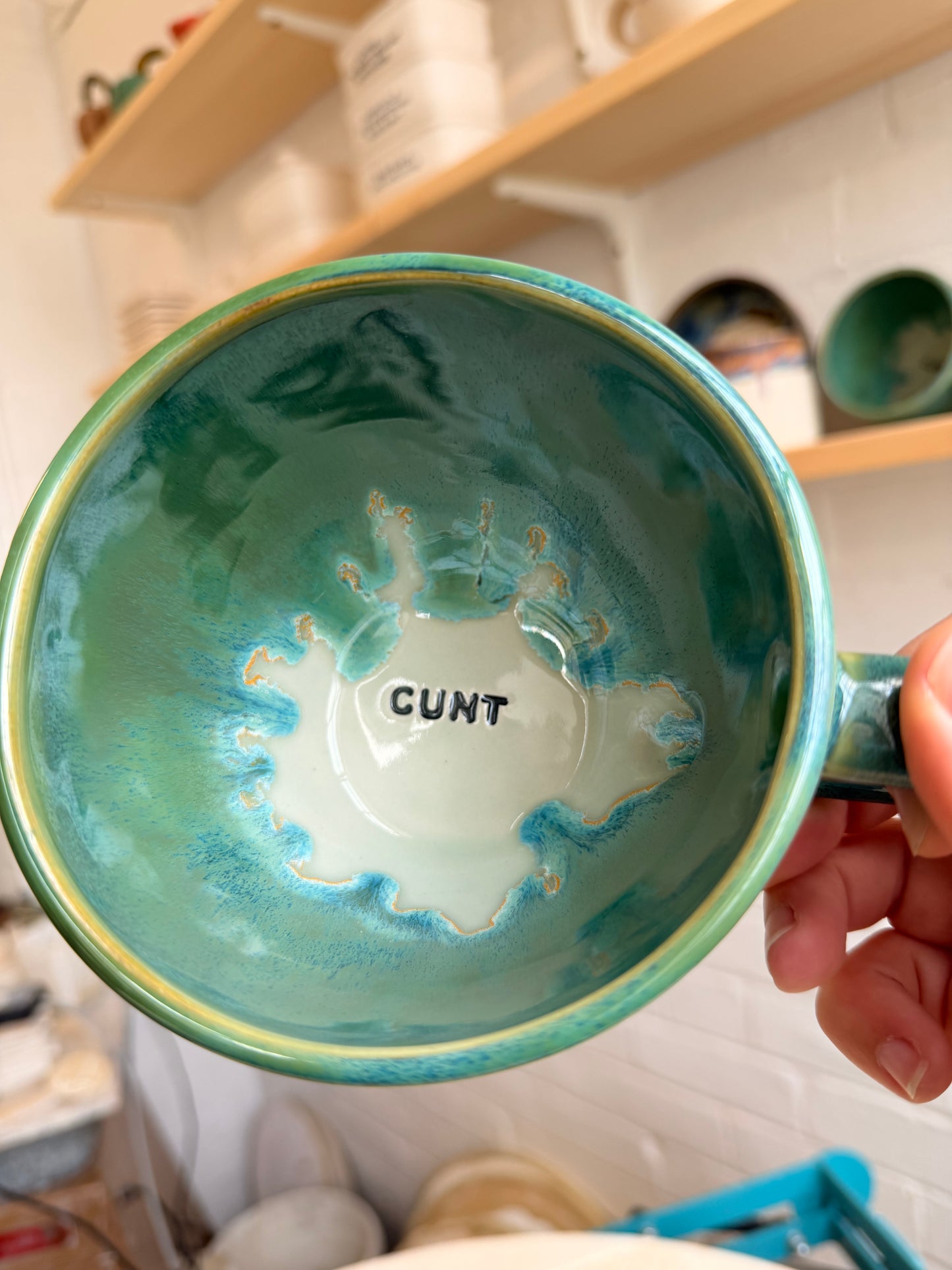 Handmade Sweary Jumbo Janice Mug  - CUNT