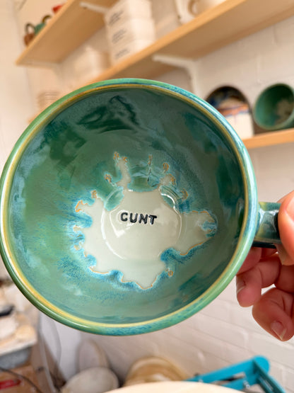 Handmade Sweary Jumbo Janice Mug  - CUNT