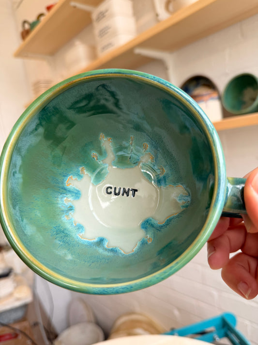 Handmade Sweary Jumbo Janice Mug  - CUNT