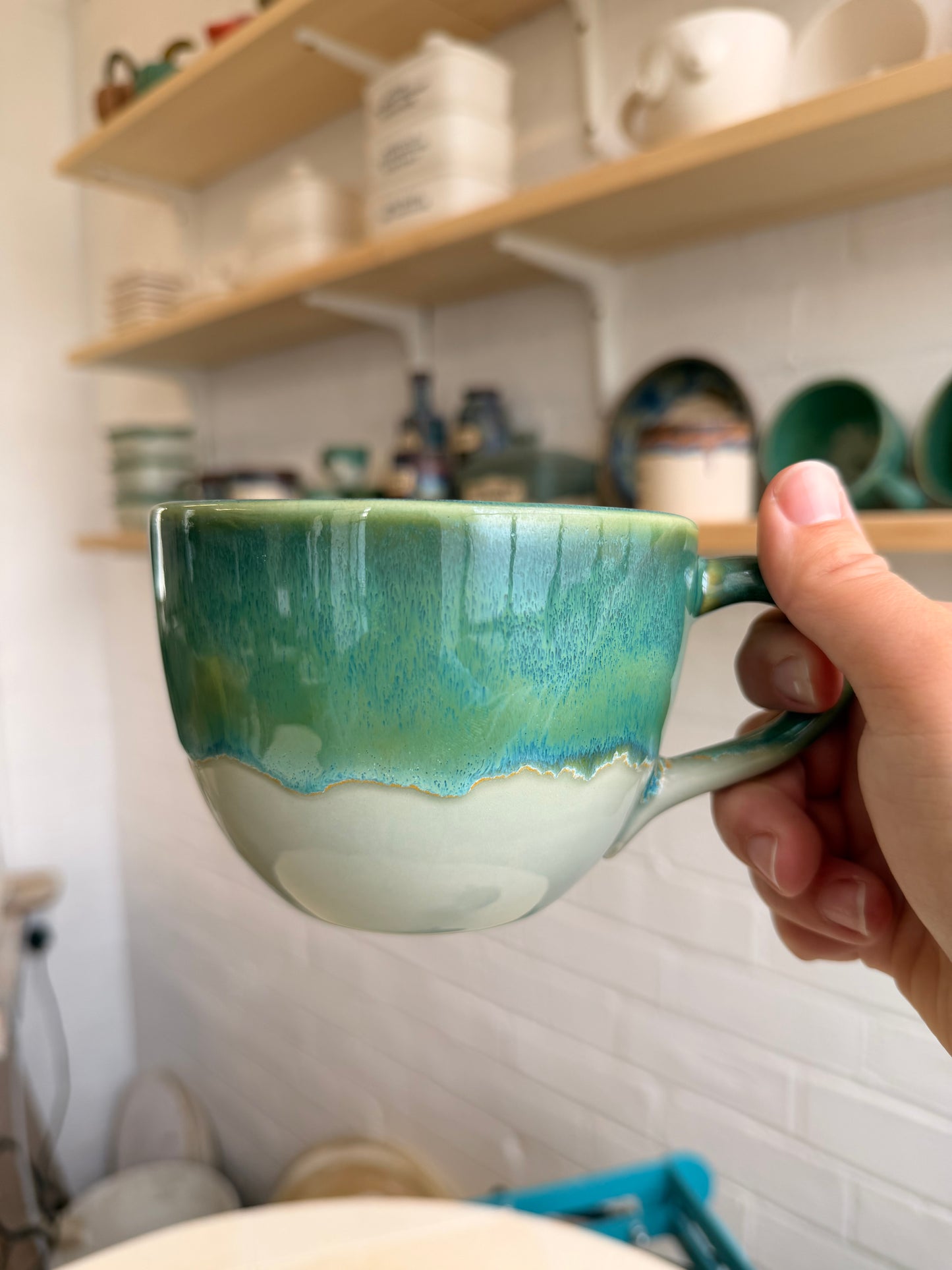 Handmade Sweary Jumbo Janice Mug  - TWAT FACE